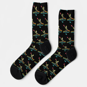 Chaussette Stickman en kayak