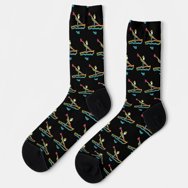 Chaussette Stickman en kayak (Gauche)