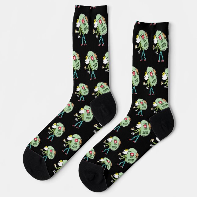 Chaussette Stickman en randonnée (Gauche)