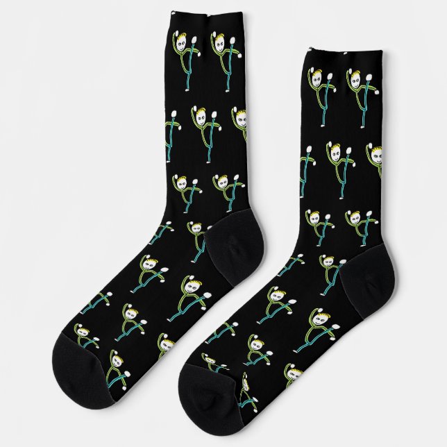 Chaussette Stickman Kung Fu (Gauche)