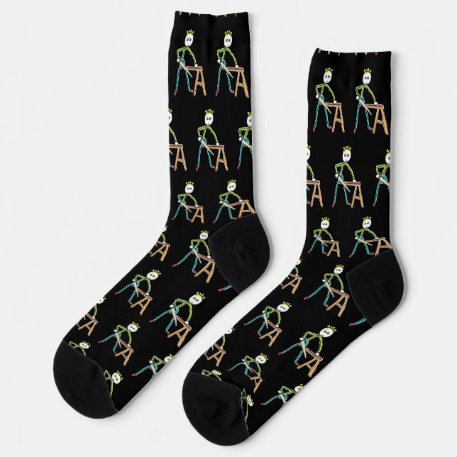 Chaussette Stickman Menuisier (Gauche)