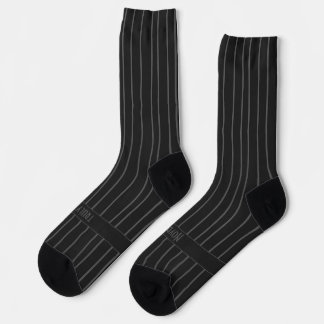 Chaussette Stripes, gray on black, truly bleak classic
