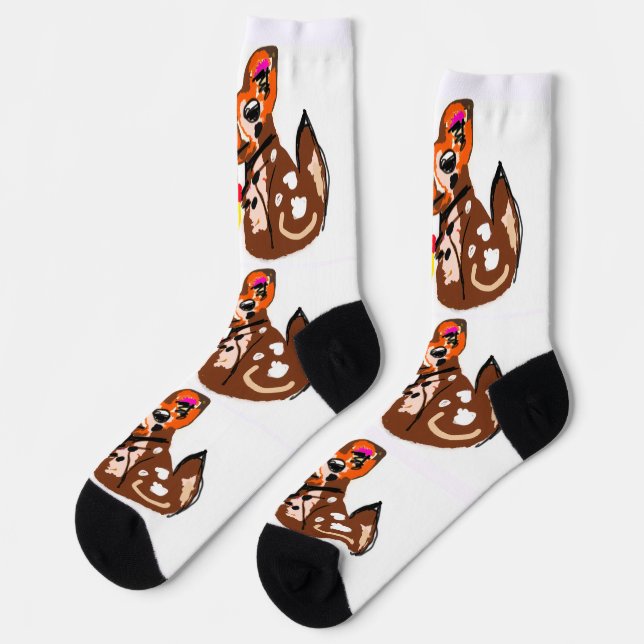Chaussette Style Chihuahua mignon (Gauche)