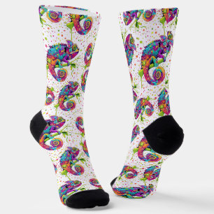 Chaussette Style d'aquarelle des teintures Chameleon