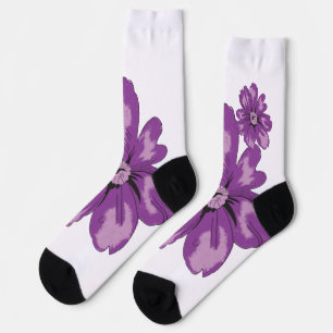 Chaussette Style Fille, Aubergine Légère, Cèdre Blanchi