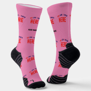 CHAUSSETTE STYLISH MODERNE PERSONNALISABLE ROSE VÉRIFIÉ MARQU