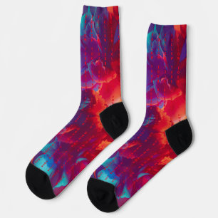 Chaussette Suivez Vos Citations De Rêves Fleurs Colorées