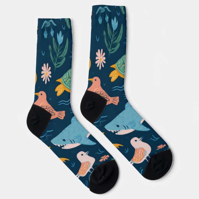 Chaussette Summer Animals Crew Socks Gift (Droite)