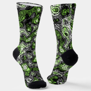 Chaussette Super Trippy Grungy Funky Abstrait Agender Pride