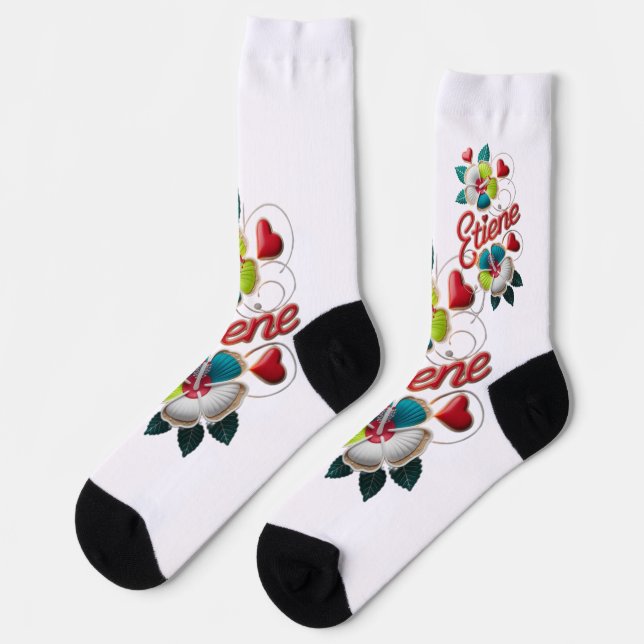 Chaussette superbe œuvre d'art : (Gauche)