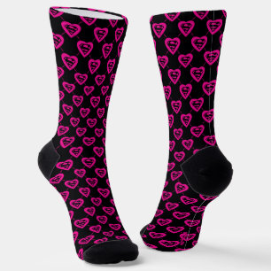 Chaussette Supergirl Hearts Motif diagonal