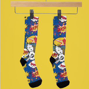 Chaussette Superhero de la bande dessinée
