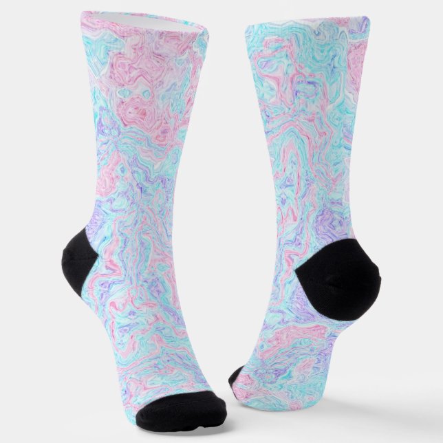 Chaussette Support de téléphone à tourbillons de barbe à papa (Angulaire)
