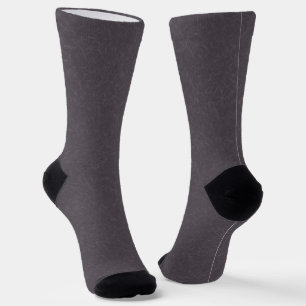Chaussette Surface texturée violette foncée à motif tourbillo