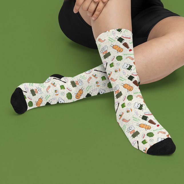 Chaussette Sushi Romantique Kawaii  (Créateur téléchargé)