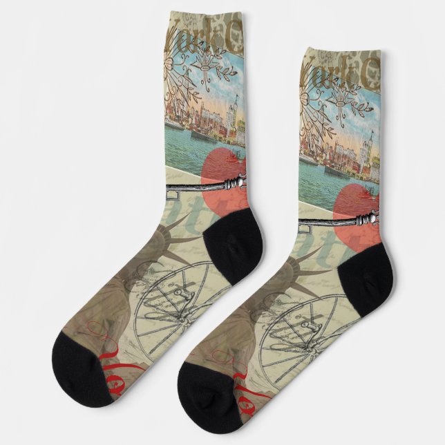 Chaussette Symbole d'Art de New York (Gauche)