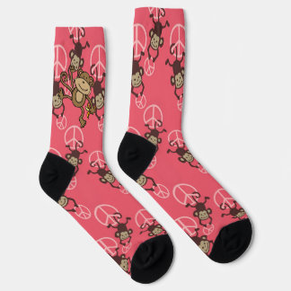 Chaussette SYMBOLE DE LA PAIX Singes Silly