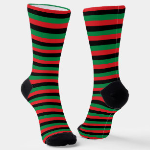 Chaussette Symbole drapeau panafricain et unia / Kwanzaa