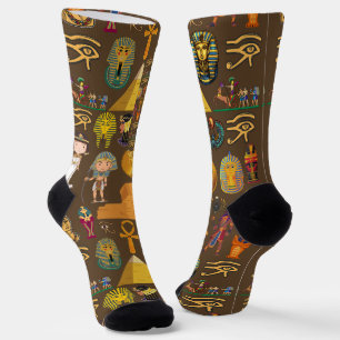 Chaussette Symbole égyptien ancien Hiéroglyphique - Motif