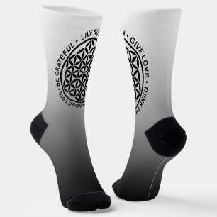 Chaussette Symbole Fleur de Vie - Règles de Vie 1