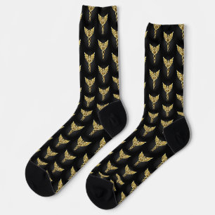 Chaussette Symbole Polygonal Or Caduceus