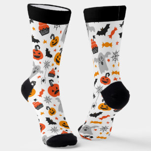 Chaussette Symboles d'Halloween en continu motif 2