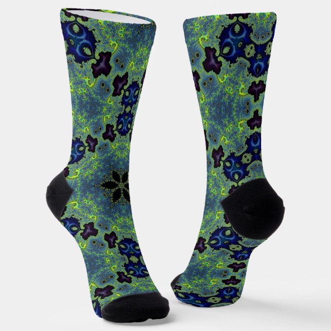 Chaussette Symphonie fractale radiante (Angulaire)