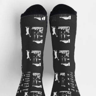 Chaussette T-shirt graphique parodique de chat de la mafia am