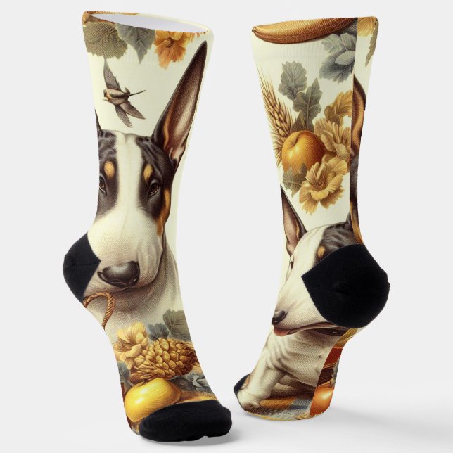 Chaussette Tableau vintage Bull Terrier (Angulaire)