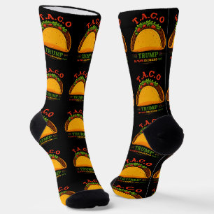 Chaussette Taco Trump chasse toujours les poulets amusants