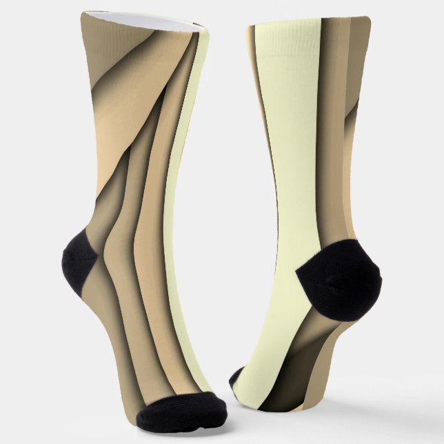 Chaussette Tan monochrome moderne (Angulaire)