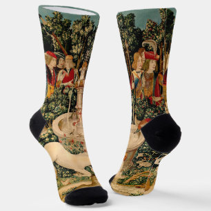 Chaussette Tapisseries Unicorne Trouvé Légende Mythique