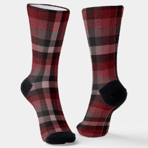 Chaussette Tartan à carreaux rouge classique.