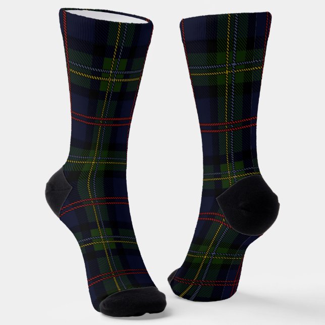 Chaussette Tartan Élégant Rustique Classique (Angulaire)