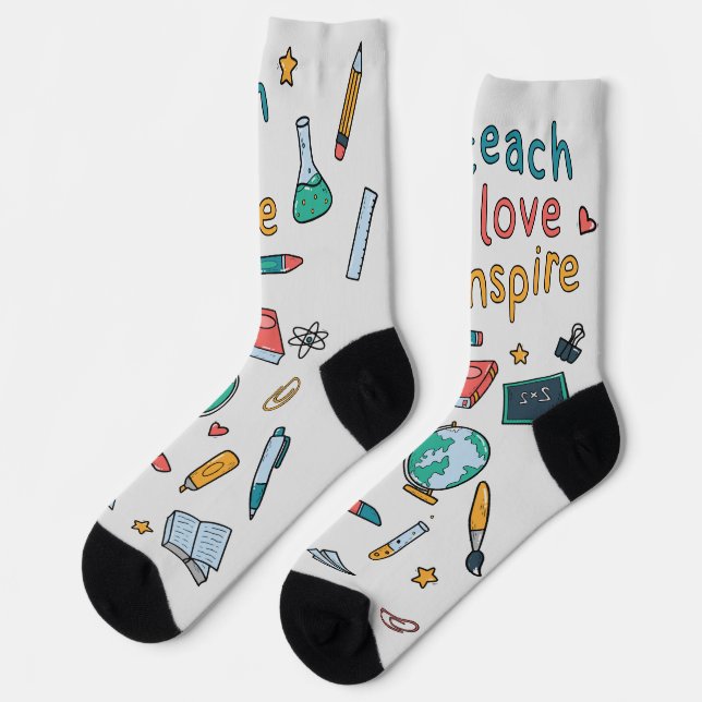 Chaussette Teach Love Inspire (Gauche)