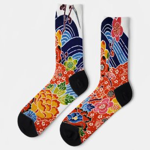 Chaussette Teinture japonaise d'Okinawa (Bingata)
