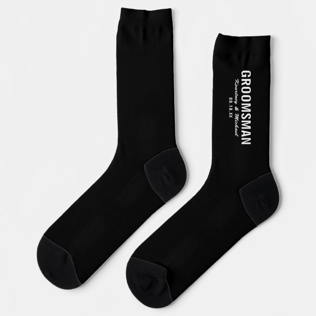 Chaussette Témoin de mariage amusant (Gauche)