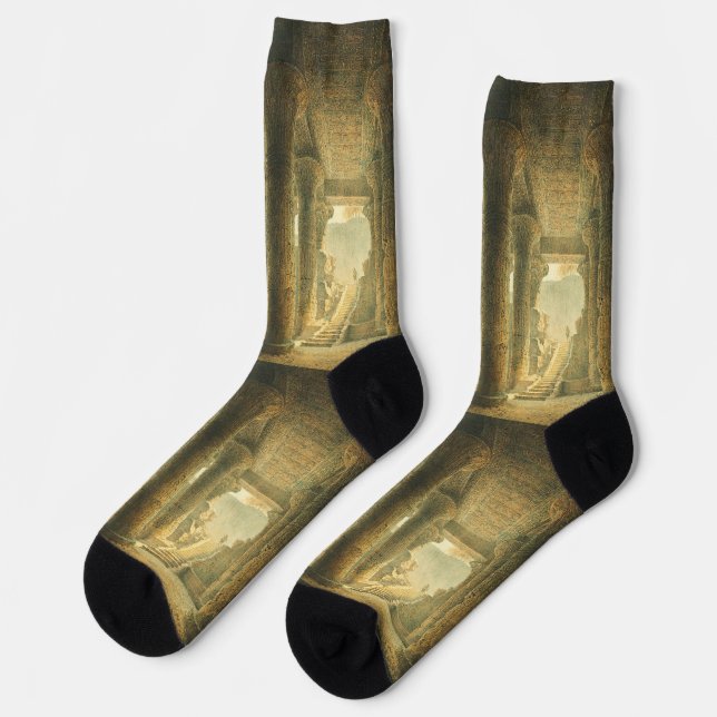 Chaussette Temple égyptien antique d'Esna  (Gauche)