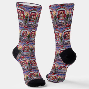 Chaussette Tervueren écossais Saint-Valentin