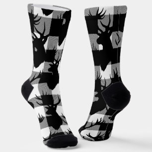 Chaussette Tête d'argile de la forêt de Buffalo blanc