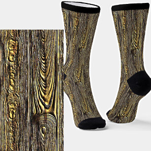 Chaussette Texture de l'écorce de bois brut