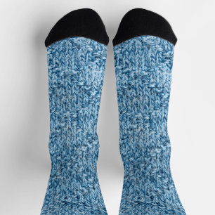 Chaussette texture motif tricotée