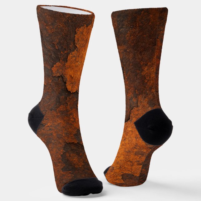 Chaussette Texture rouille Grunge Arrière - plan Design métal (Angulaire)