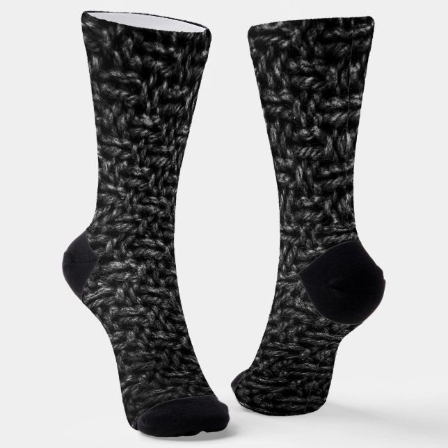 Chaussette texture tricotée Abstraite (Angulaire)