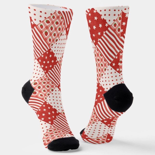 Chaussette Textures Rouges (Angulaire)