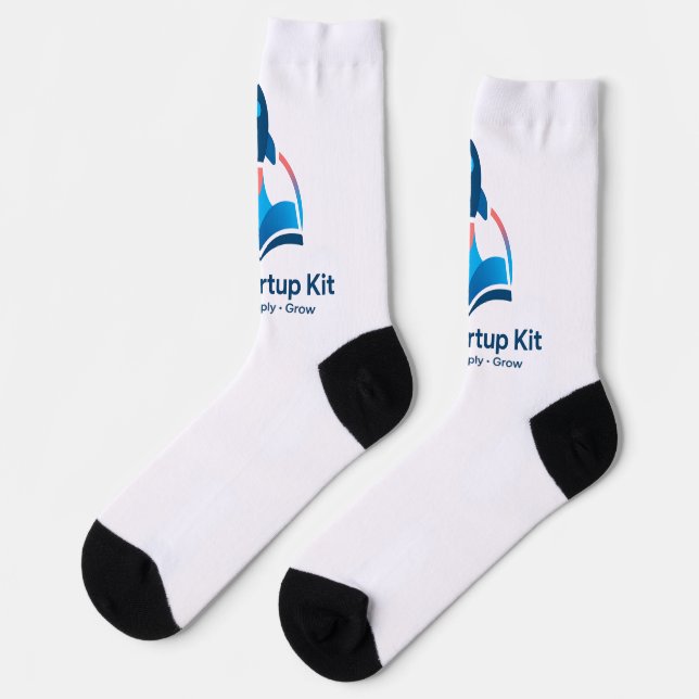 Chaussette The Startup Kit Rocket Logo Crew Socks  (Gauche)