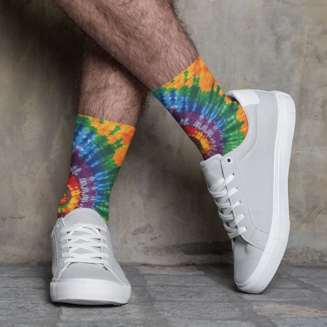 Chaussette Tie Dye Motif psychédélique (Créateur téléchargé)
