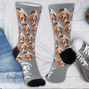 Chaussette Tirage personnalisé d'une photo d'animal de compag