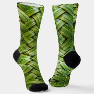 Chaussette Tissu de bambou vert frais