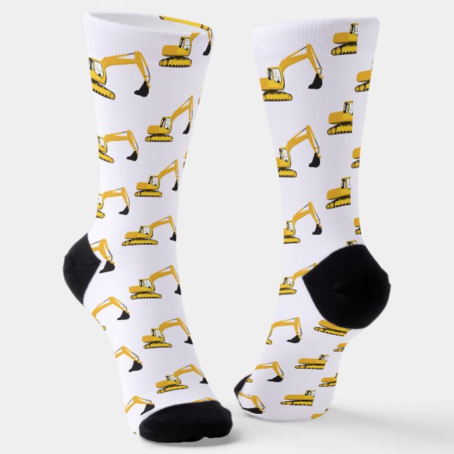 Chaussette Tombereau de construction excavatrice (Angulaire)